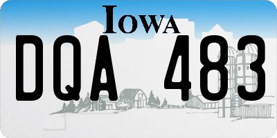 IA license plate DQA483