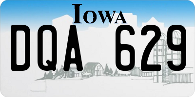 IA license plate DQA629