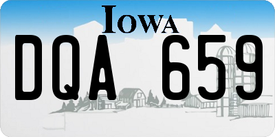 IA license plate DQA659