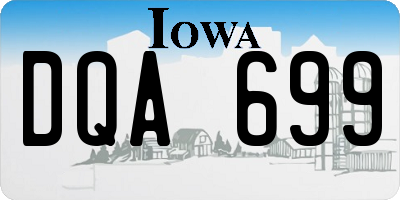 IA license plate DQA699