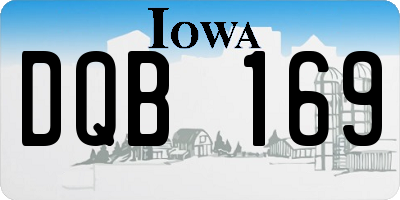 IA license plate DQB169