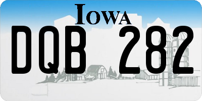 IA license plate DQB282