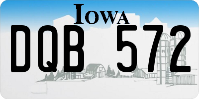 IA license plate DQB572