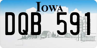 IA license plate DQB591