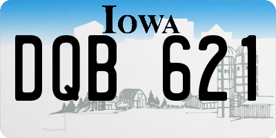 IA license plate DQB621