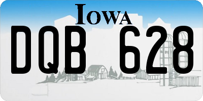 IA license plate DQB628