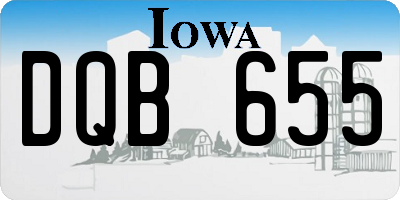 IA license plate DQB655