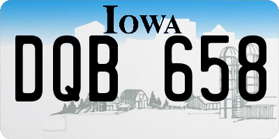 IA license plate DQB658