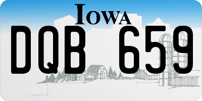 IA license plate DQB659