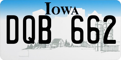 IA license plate DQB662