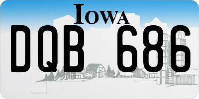 IA license plate DQB686