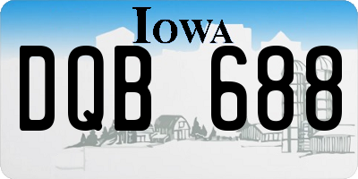 IA license plate DQB688
