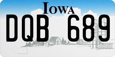IA license plate DQB689