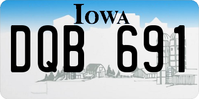 IA license plate DQB691