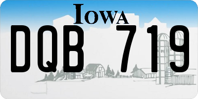 IA license plate DQB719