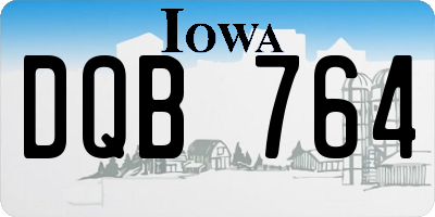 IA license plate DQB764