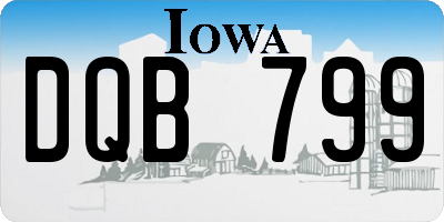 IA license plate DQB799