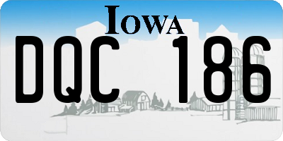 IA license plate DQC186