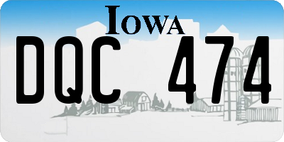 IA license plate DQC474