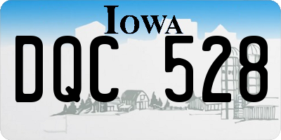 IA license plate DQC528