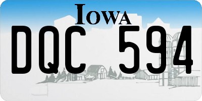 IA license plate DQC594
