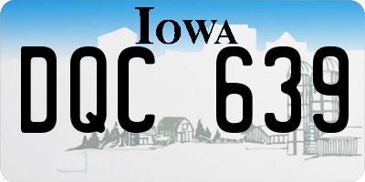IA license plate DQC639
