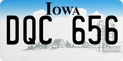 IA license plate DQC656