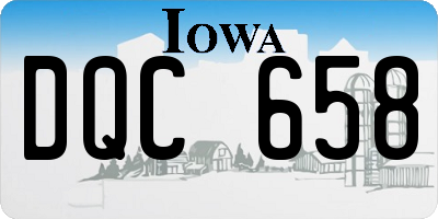 IA license plate DQC658
