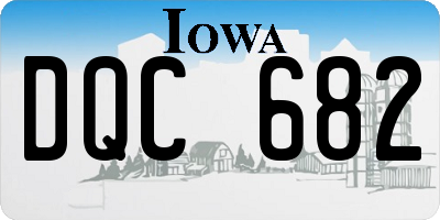 IA license plate DQC682