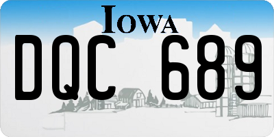 IA license plate DQC689