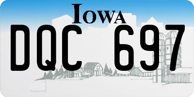 IA license plate DQC697