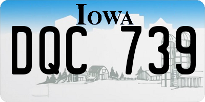 IA license plate DQC739