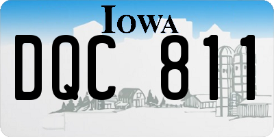 IA license plate DQC811