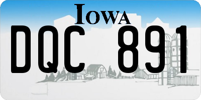 IA license plate DQC891