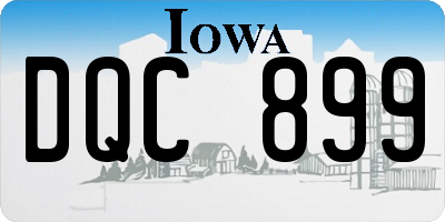 IA license plate DQC899