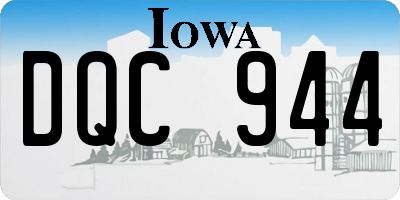 IA license plate DQC944