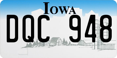 IA license plate DQC948