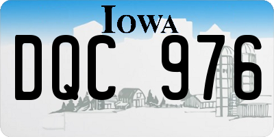 IA license plate DQC976