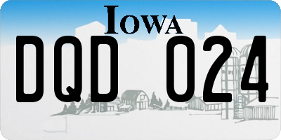 IA license plate DQD024