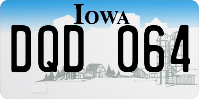 IA license plate DQD064