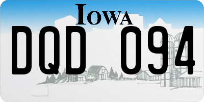 IA license plate DQD094