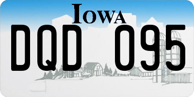 IA license plate DQD095