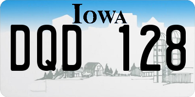 IA license plate DQD128
