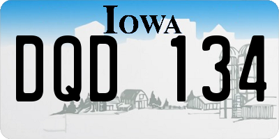 IA license plate DQD134