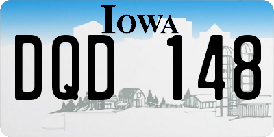 IA license plate DQD148