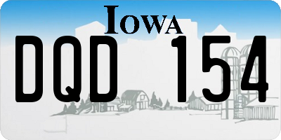 IA license plate DQD154