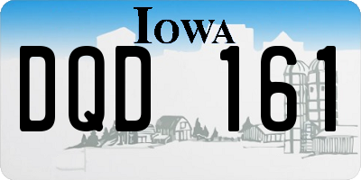 IA license plate DQD161