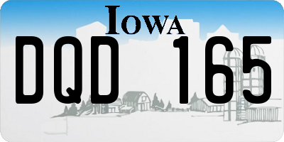 IA license plate DQD165