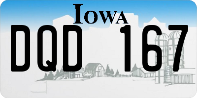 IA license plate DQD167