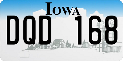 IA license plate DQD168